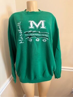 Bwear Green Crewneck Sweatshirt with White & Black Logo